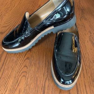 Franco Sarto patent loafers
